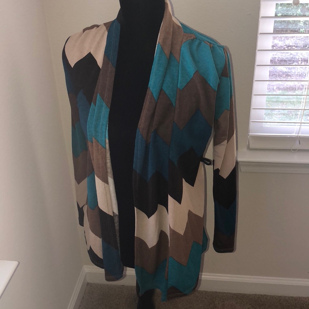 Multi-Colored Fall Cardigan - Picture 6 of 7